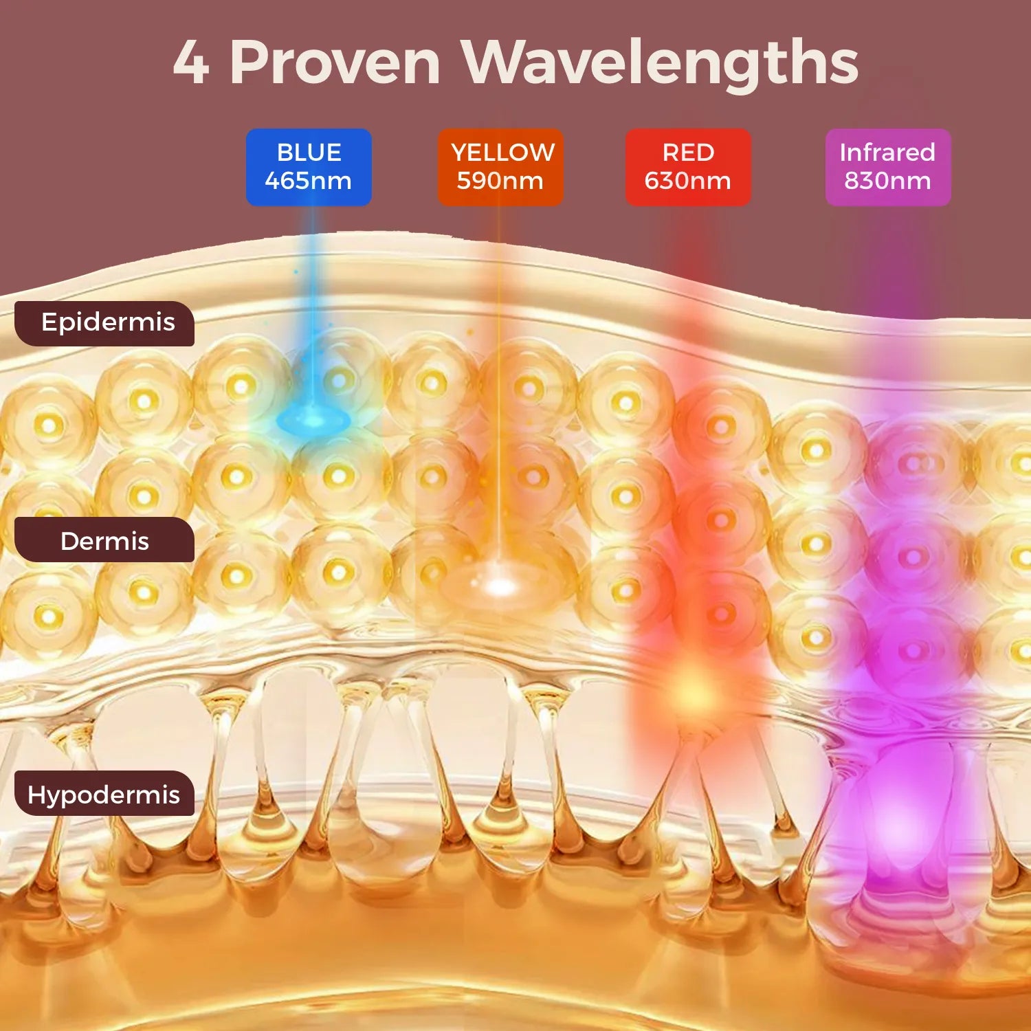 AVIREA Hibiscus Red Light Therapy Face Mask